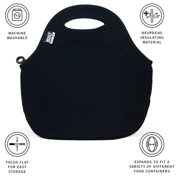 Built Gourmet Get Away Lunch Tote - black & white - Picture 6 of 11